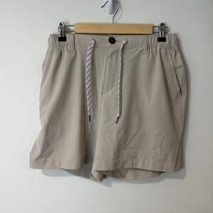 Chubbies Men's Shorts The Tahoes Beige Drawstring Chino Hybrid Swim Large